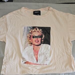 Forever 21 Cream Graphic Tee